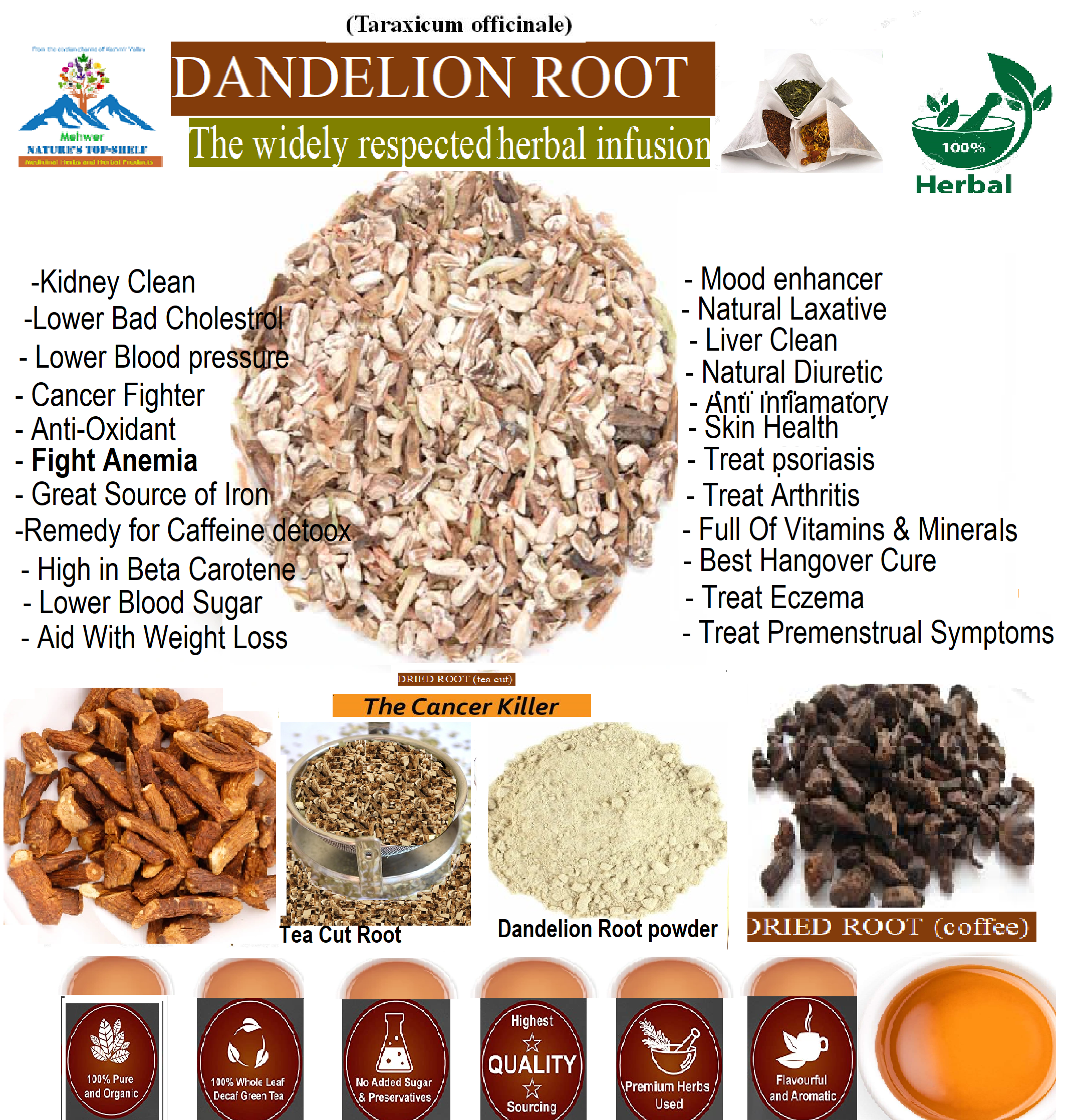 DANDELION ROOT TEA- DANDELION ROOT